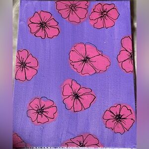 Purple/Pink Floral Painting